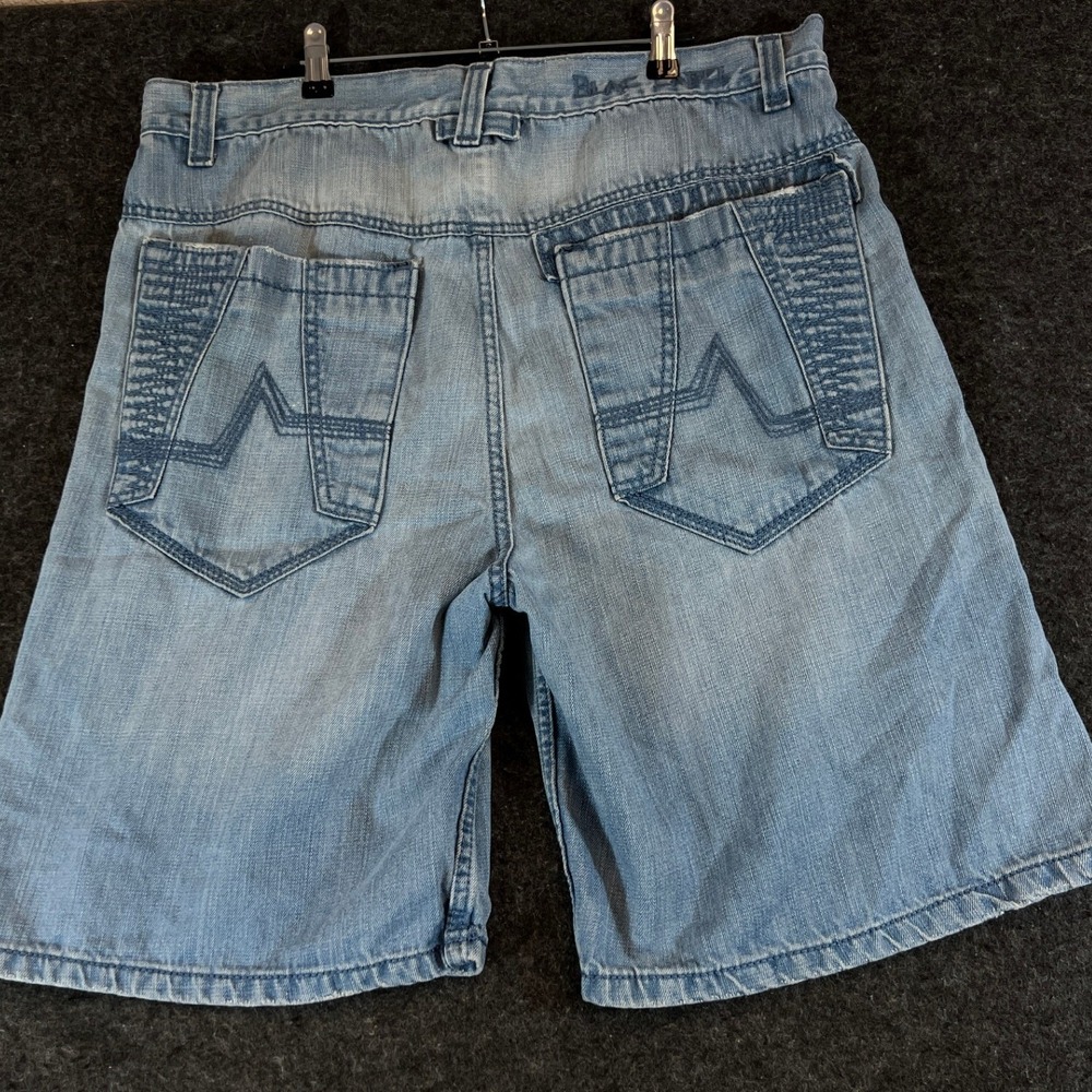 Vintage Y2K Blac Label Premium Bermuda Shorts Mens 38 Blue Denim Baggy Jorts